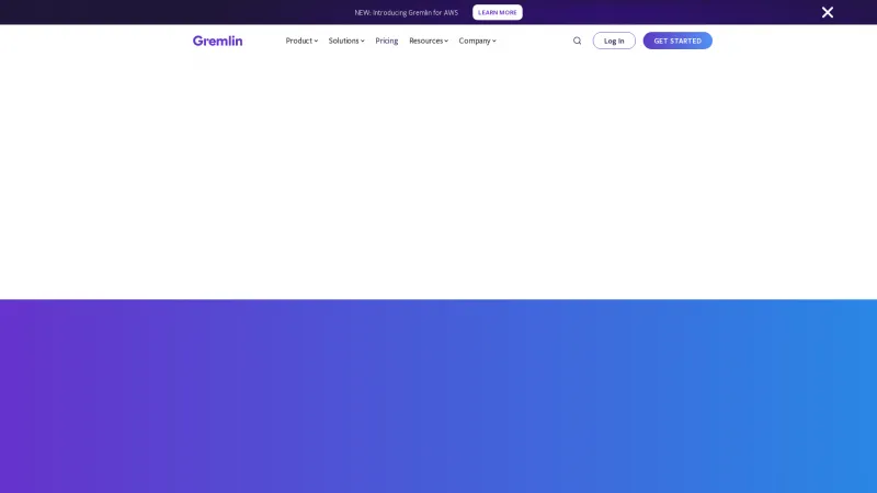 Homepage of Gremlin