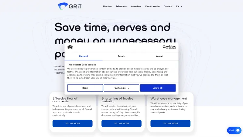 Homepage of GRiT