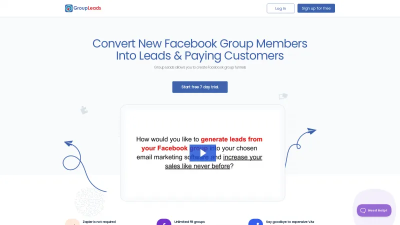 Homepage of Group Leads