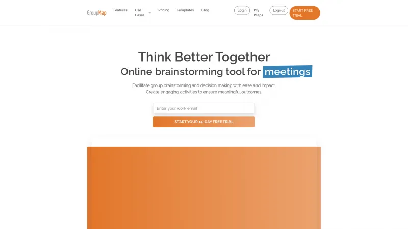 Homepage of GroupMap