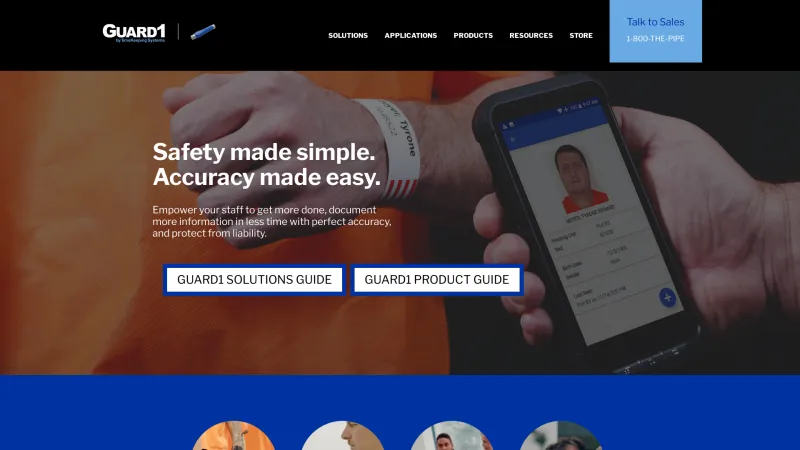 Homepage of Guard1