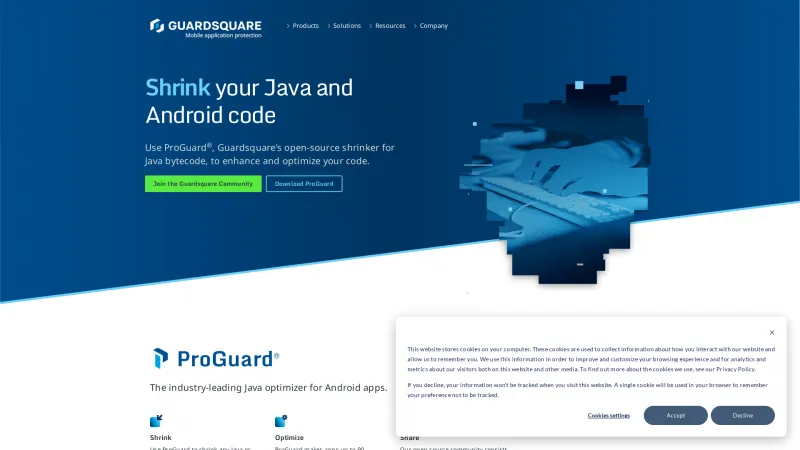 Homepage of ProGuard