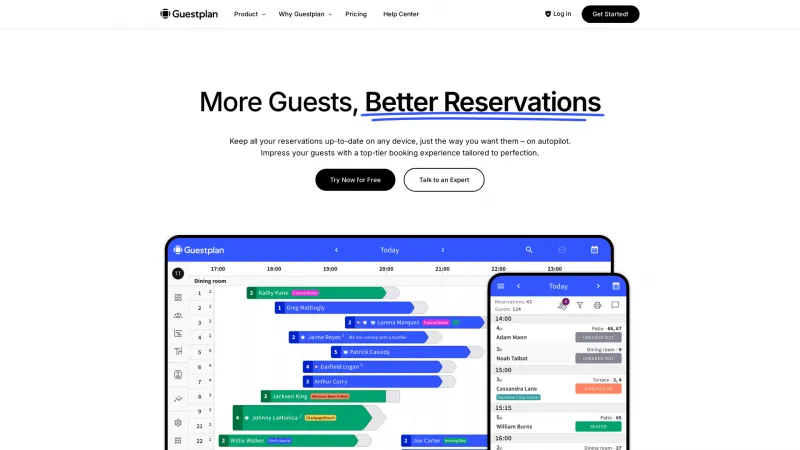 Homepage of Guestplan