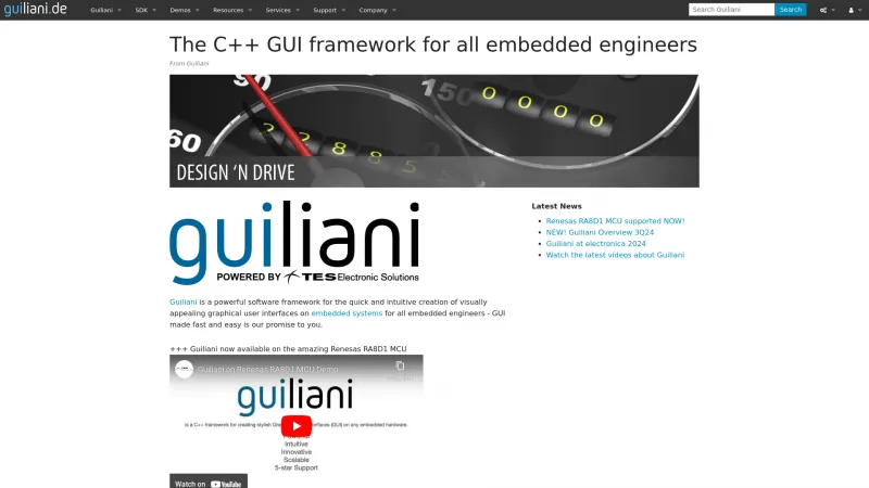 Homepage of Guiliani