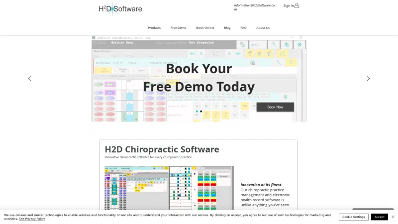 Homepage of H2D Software System