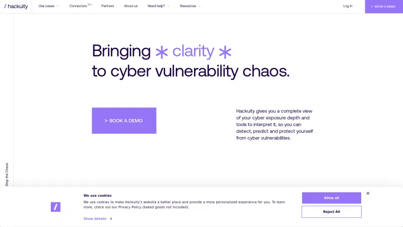 Homepage of Hackuity