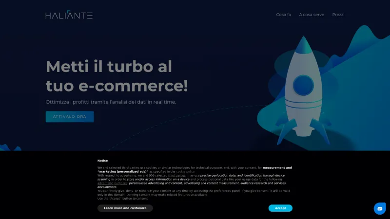 Homepage of Haliante