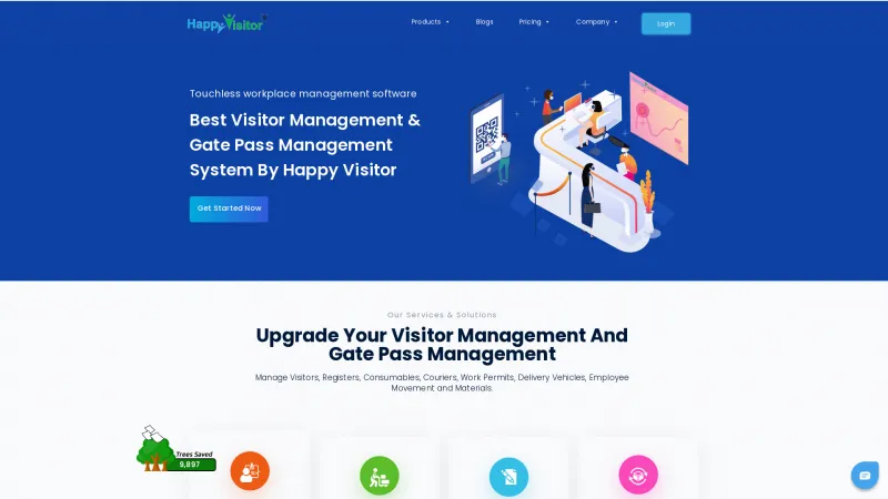 Homepage of Happy Visitor