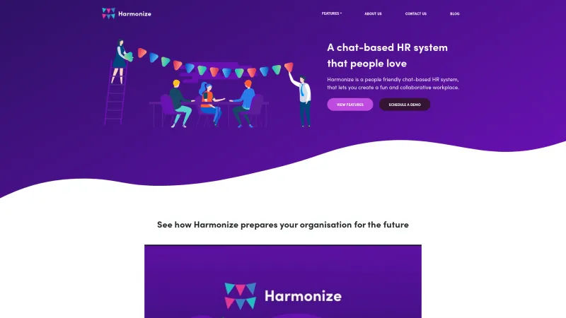 Homepage of Harmonize