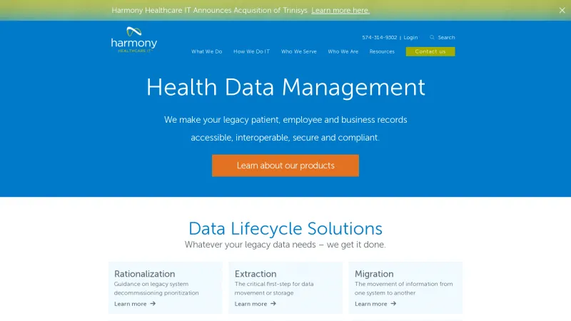 Homepage of HealthData Archiver