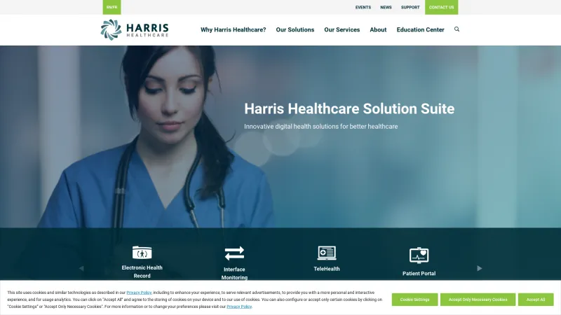 Homepage of Harris Affinity RCM