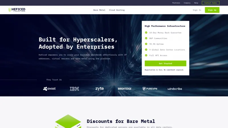 Homepage of Heficed