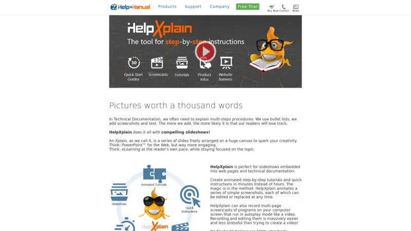 Homepage of HelpXplain