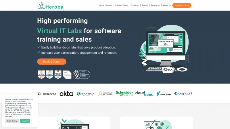 Homepage of Heropa