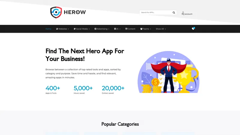 Homepage of Herow