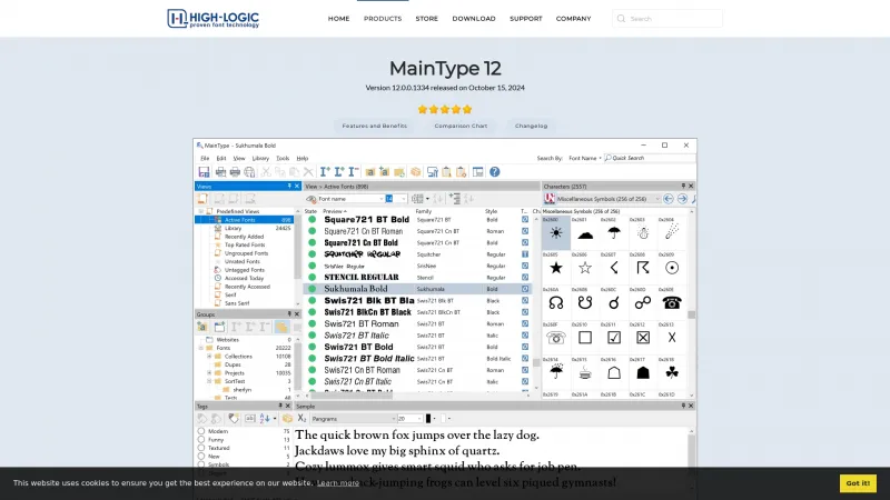 Homepage of MainType