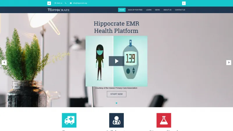 Homepage of Hippocrate