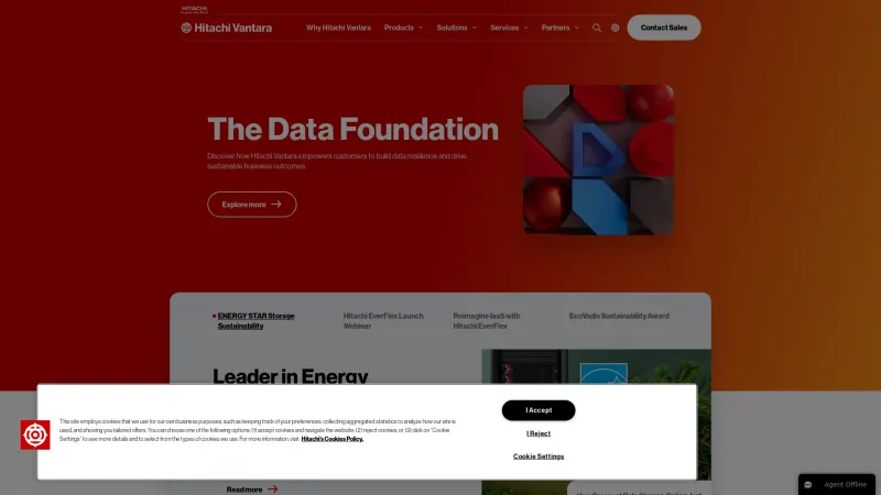 Homepage of Hitachi Visualization Suite