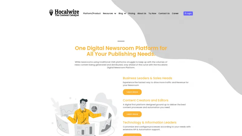 Homepage of Hocalwire