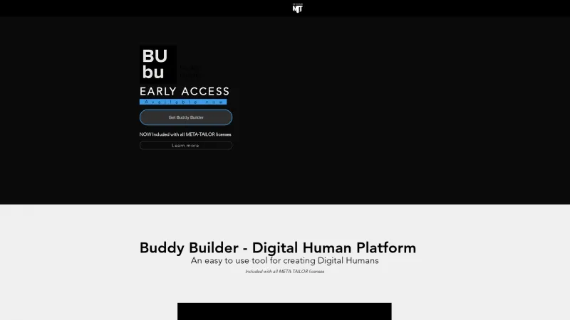 Homepage of Hologress Buddy Builder