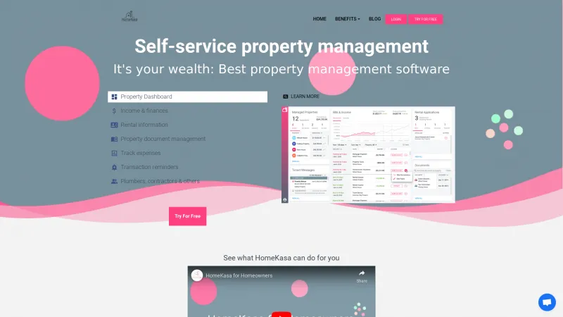 Homepage of HomeKasa