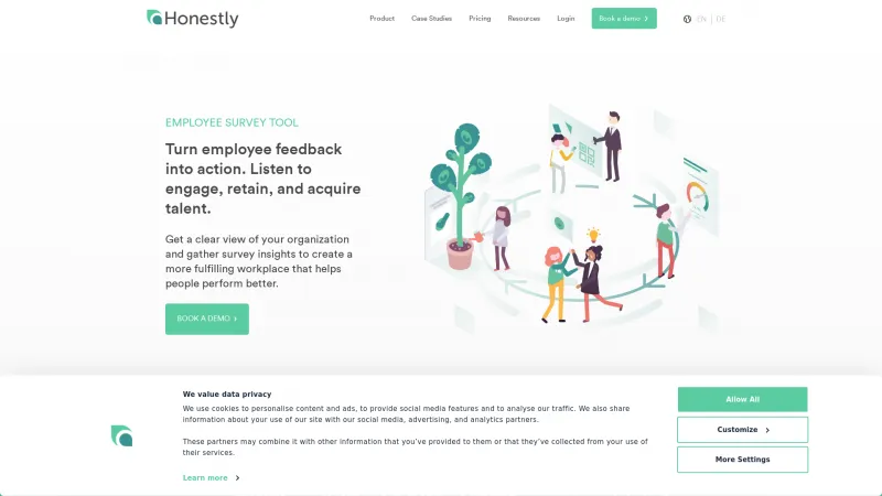 Homepage of Honestly