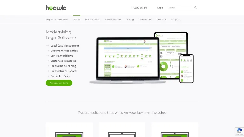 Homepage of Hoowla