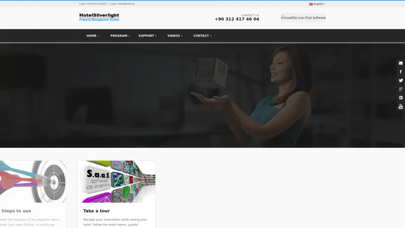 Homepage of HotelSilverlight