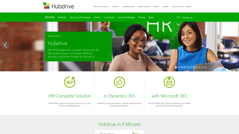 Homepage of Hubdrive