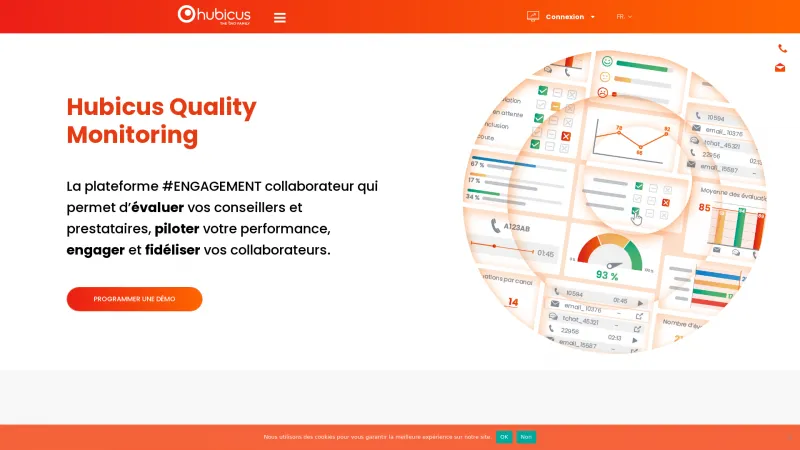 Homepage of Hubicus Quality Monitoring