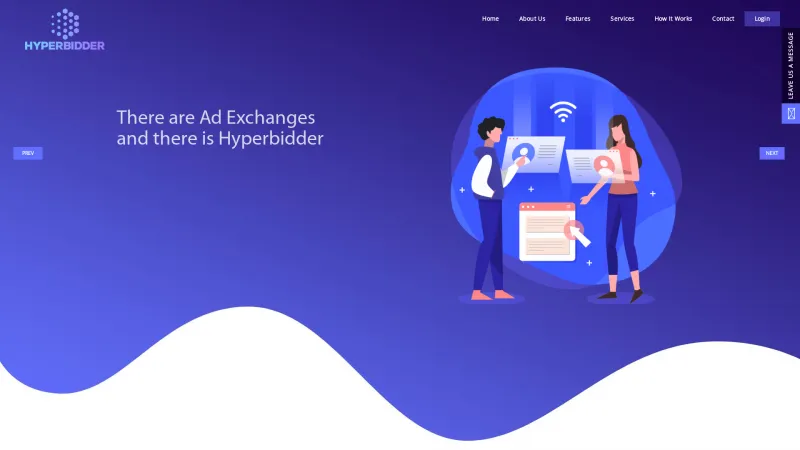 Homepage of HyperBidder