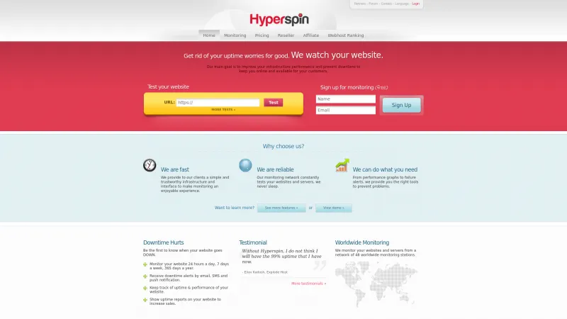 Homepage of Hyperspin