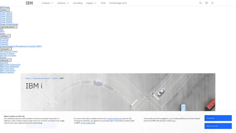 Homepage of IBM i