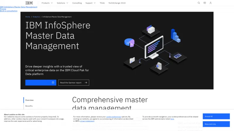 Homepage of InfoSphere MDM