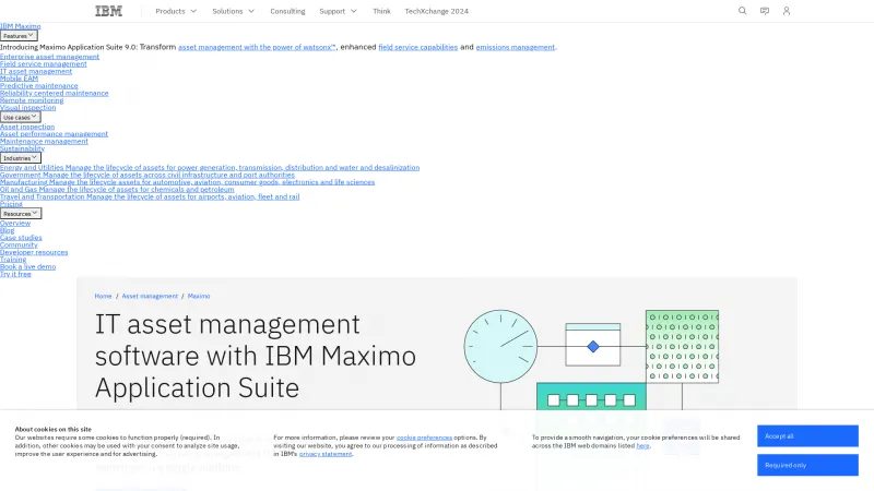 Homepage of IBM Control Desk