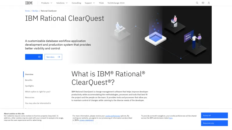 Homepage of IBM Rational ClearQuest