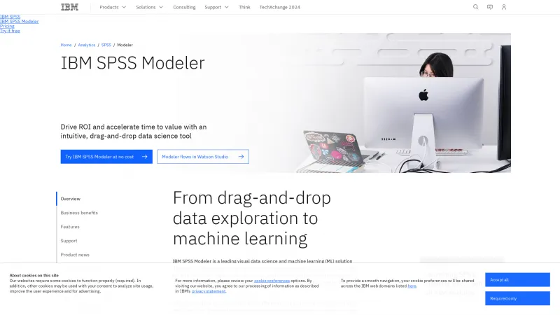 Homepage of IBM SPSS Modeler