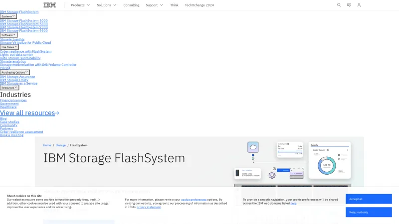 Homepage of IBM VersaStack