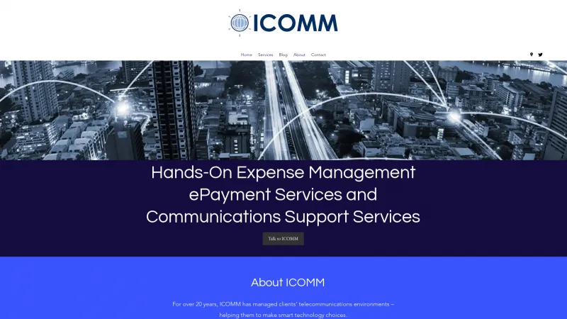 Homepage of ICOMM TMA