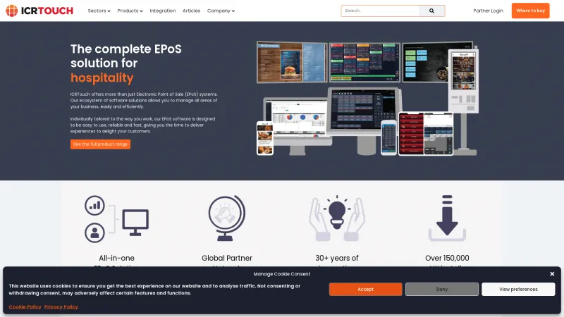 Homepage of ICRtouch