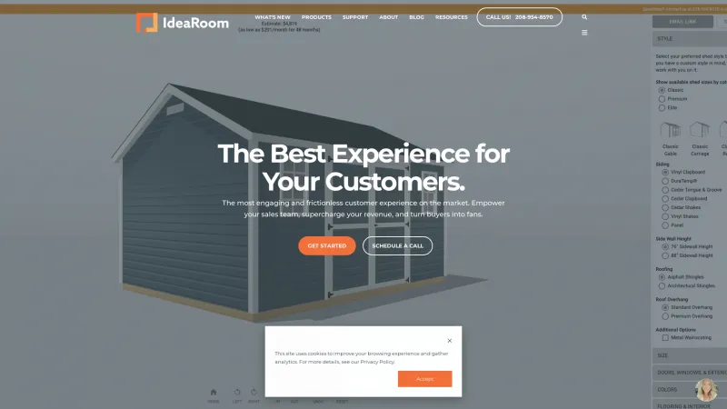 Homepage of IdeaRoom