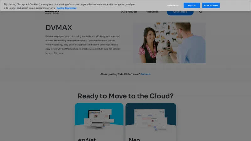 Homepage of DVMAX Practice