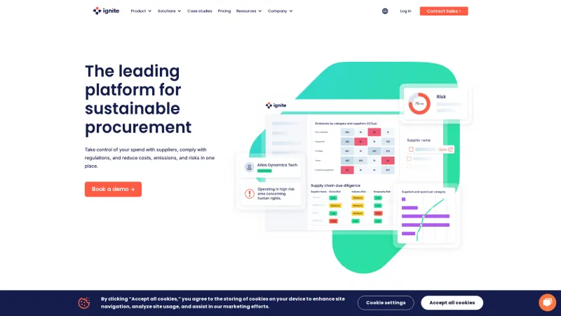 Homepage of Ignite Procurement