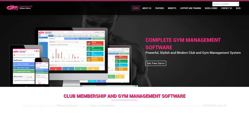 Homepage of IGYMSOFT