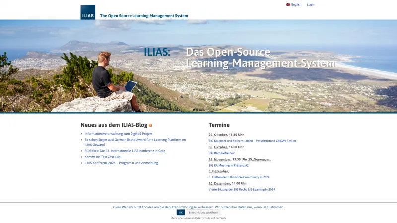 Homepage of ILIAS