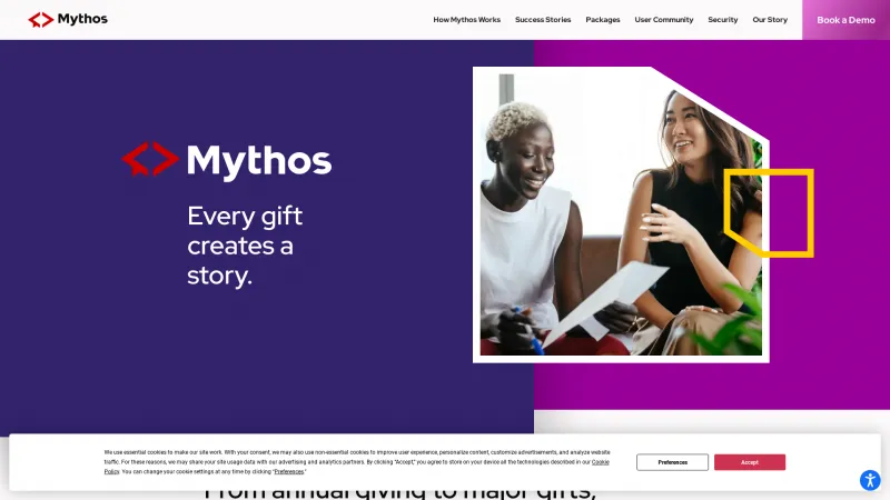 Homepage of Mythos