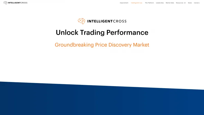 Homepage of IntelligentCross