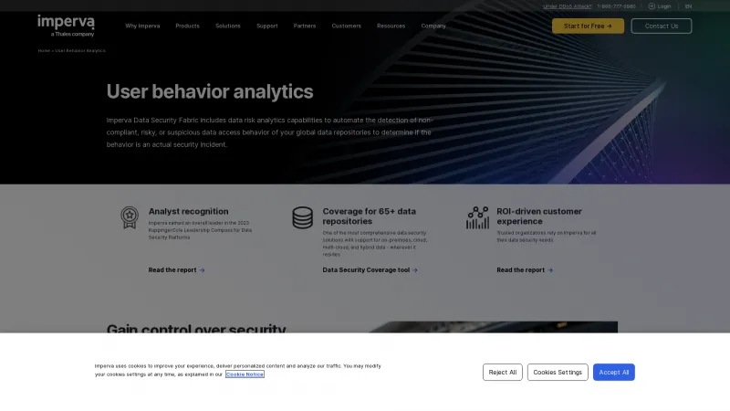 Homepage of Imperva Attack Analytics