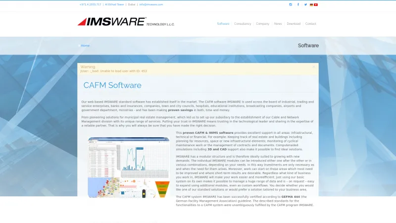 Homepage of IMSWARE