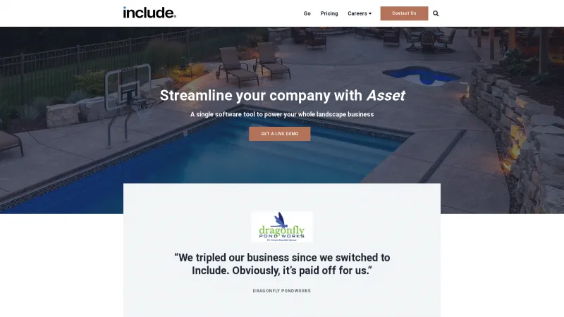 Homepage of Asset